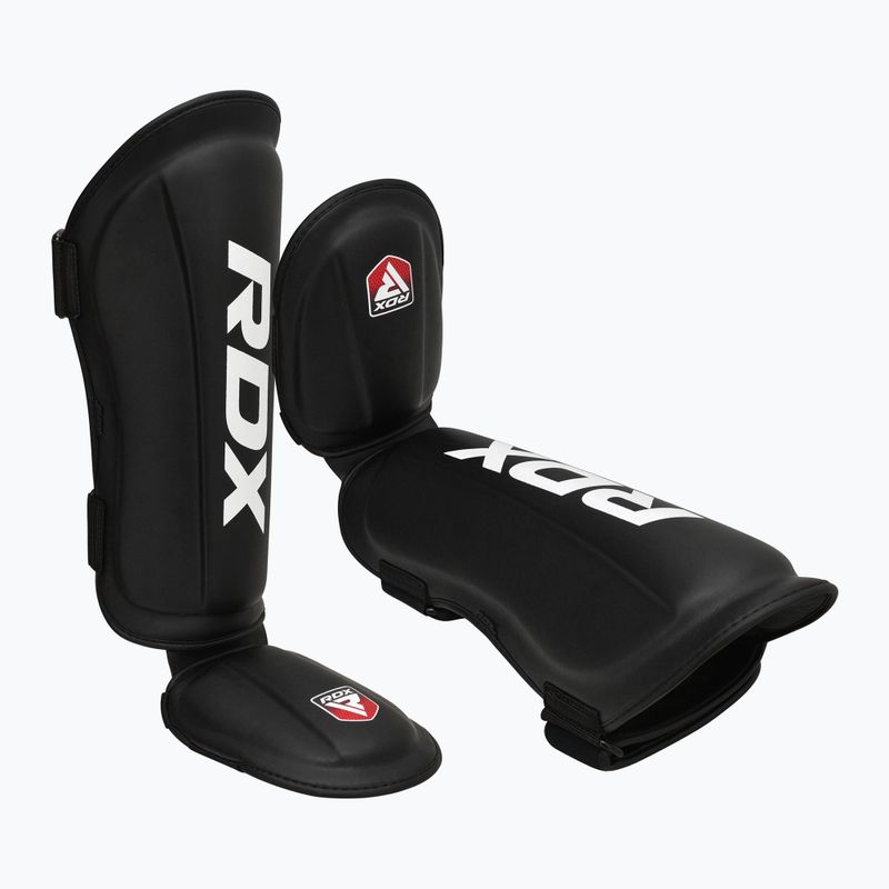 RDX T1 sípcsont- és lábfejvédő fekete RDX T1 Shin Instep Guards sípcsont- és lábfejvédő fekete 3
