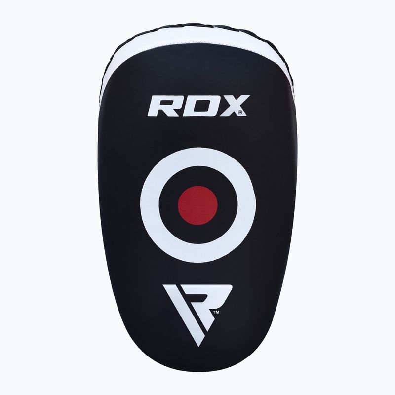 RDX T3 Muay Thai Training Shield Kick Pads fehér/fekete 2