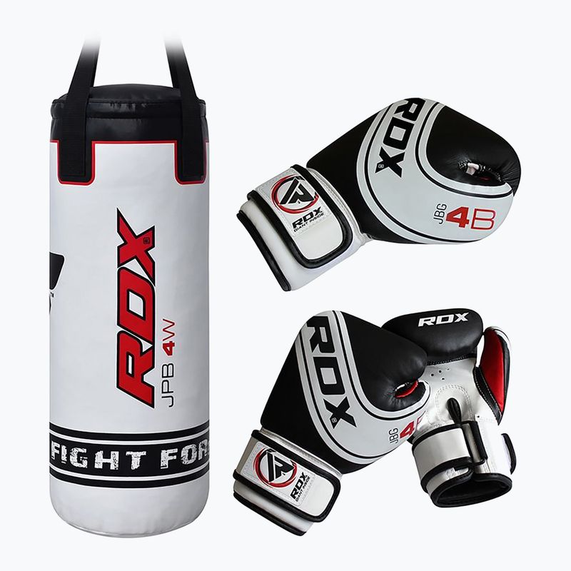 RDX gyermek boxzsák + kesztyű szett fehér 3JPB-4W-2FT