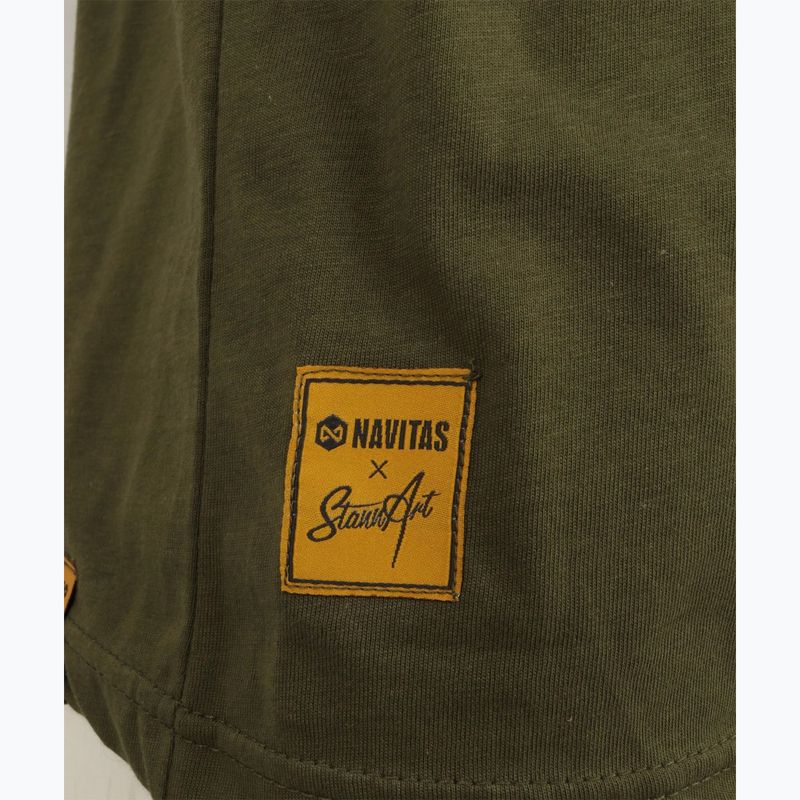 Férfi póló Navitas Stannart Shadow Tee green 3