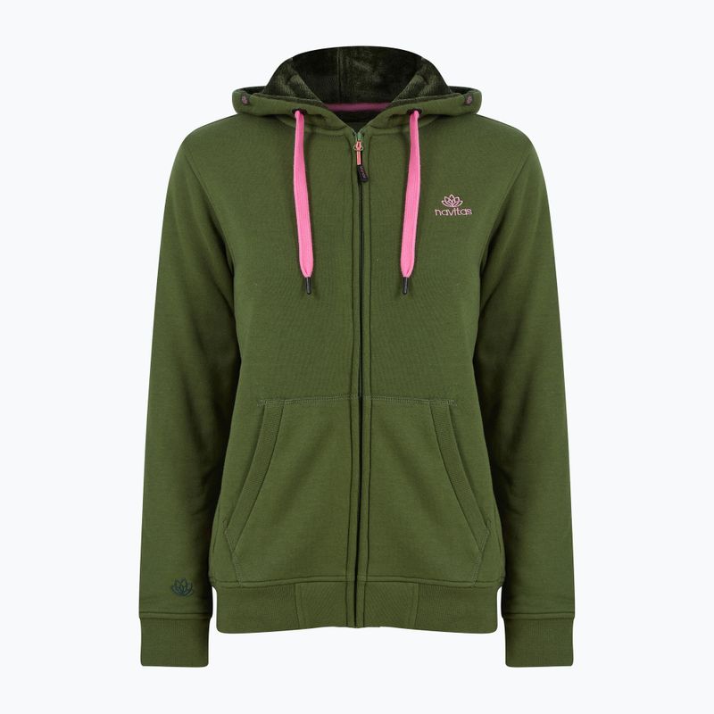 női melegítőfelső Navitas Lily Sherpa Zip Hoody green