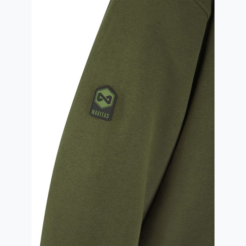 férfi melegítőfelső Navitas Sherpa Zip Hoody green 3