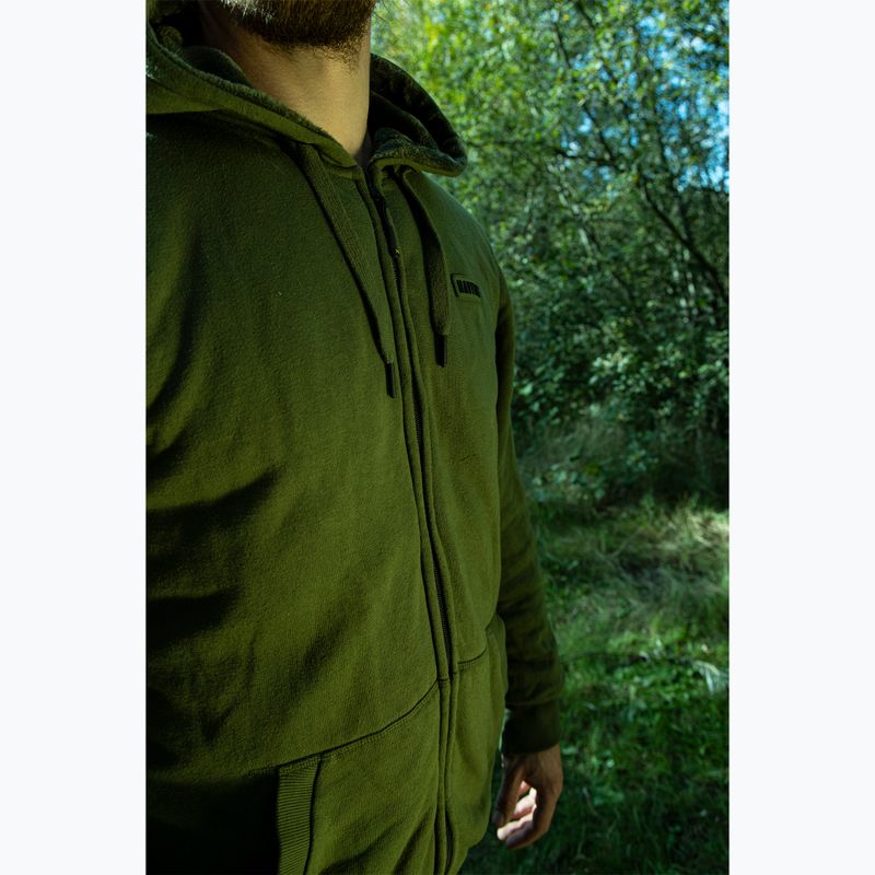 férfi melegítőfelső Navitas Sherpa Zip Hoody green 7
