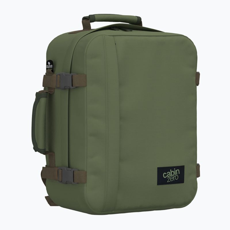CabinZero Classic 28 l túrahátizsák khaki színben, grúz színű túra hátizsák 2
