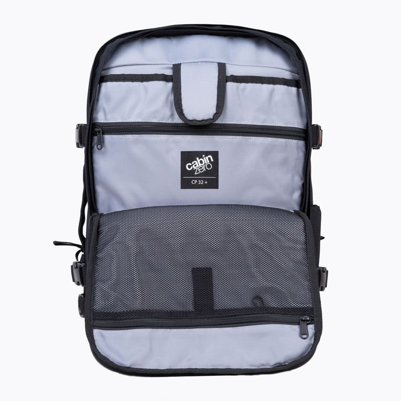 CabinZero Classic Pro 32 l abszolút fekete túra hátizsák 8