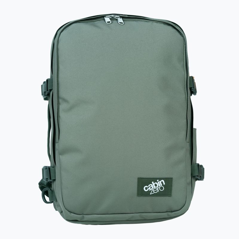 CabinZero Classic Pro 32 l túrahátizsák khaki színben, grúz színű túra hátizsák