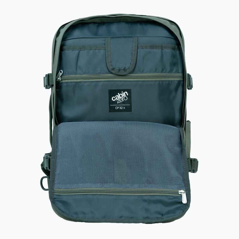 CabinZero Classic Pro 32 l túrahátizsák khaki színben, grúz színű túra hátizsák 8