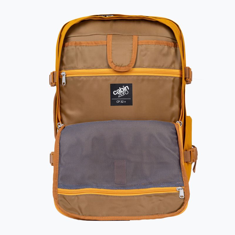 CabinZero Classic Pro 32 l narancssárga, hűvös túra hátizsák 8