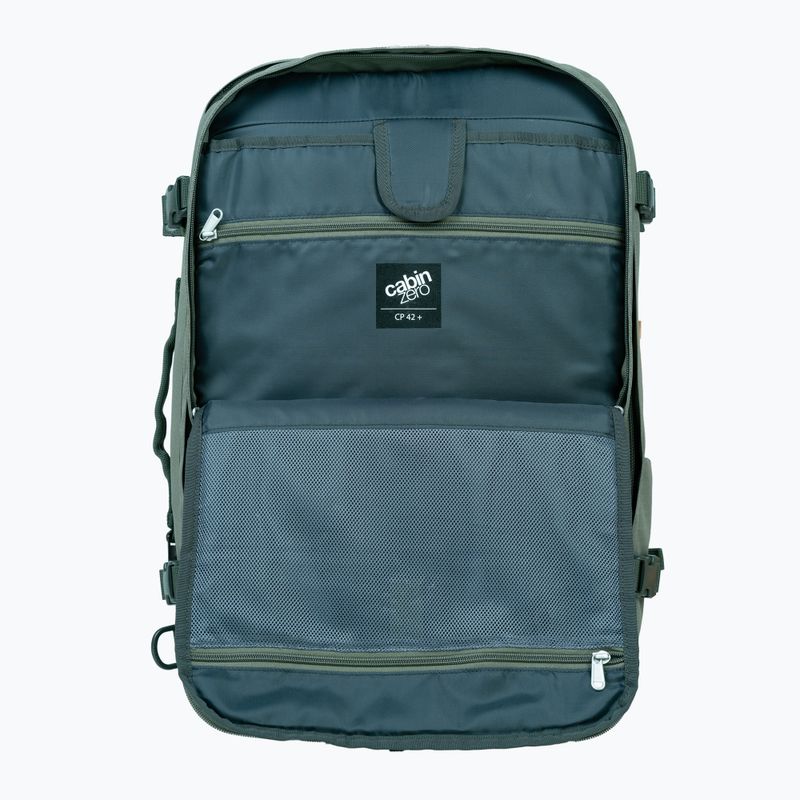 CabinZero Classic Pro 42 l túrahátizsák, grúz khaki színű túra hátizsák 8