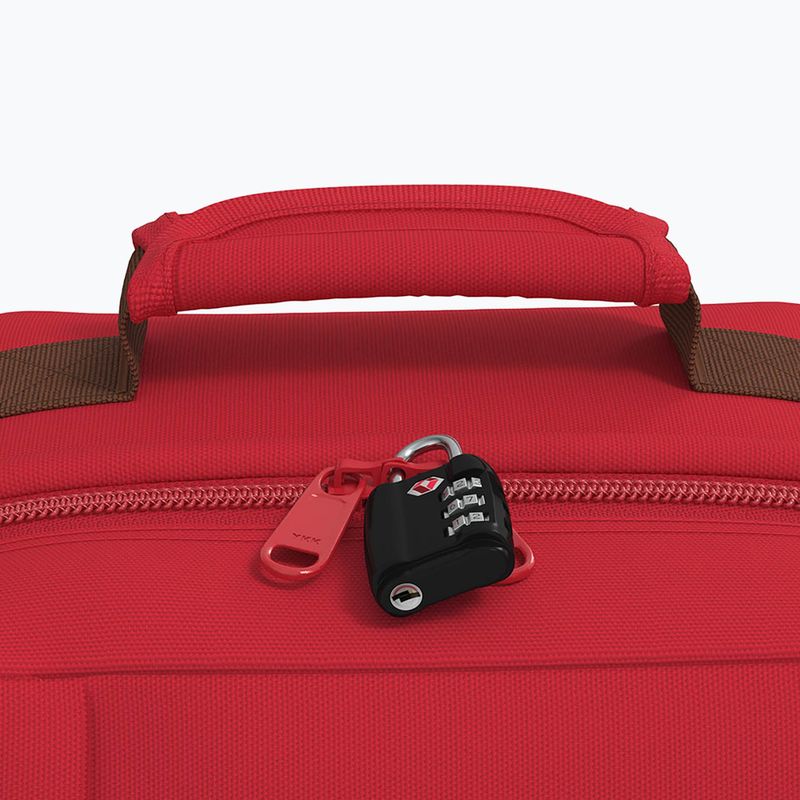 CabinZero Classic 44 l londoni piros túra hátizsák 8