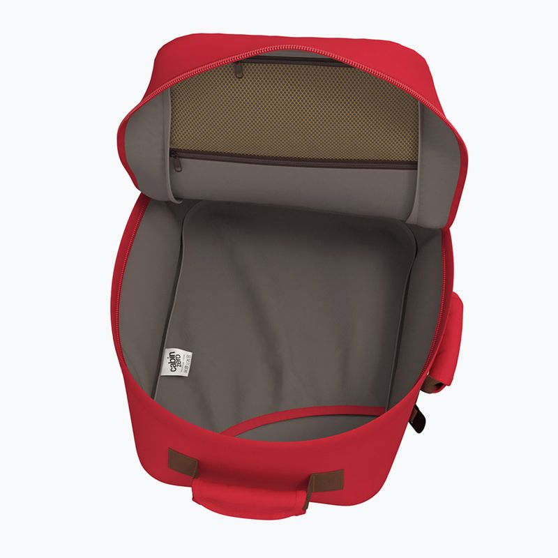 CabinZero Classic 36 l londoni piros túra hátizsák 8