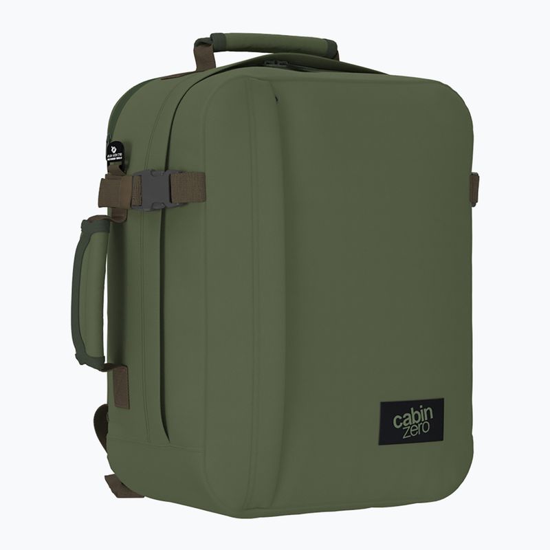 CabinZero Classic Tech 28 l túrahátizsák khaki színű túrázó hátizsák 6