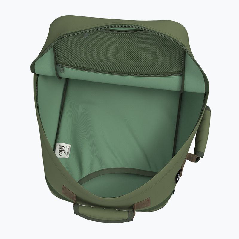 CabinZero Classic Tech 28 l túrahátizsák khaki színű túrázó hátizsák 8