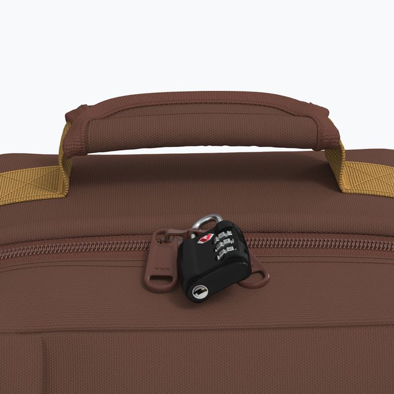 CabinZero Classic 44 l belga csokoládé túra hátizsák 8