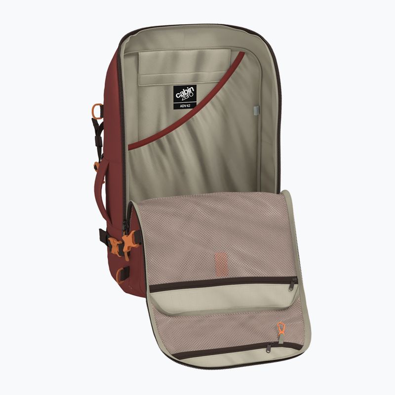 Utazó hátizsák CabinZero Adventure 42 l sangria red 8