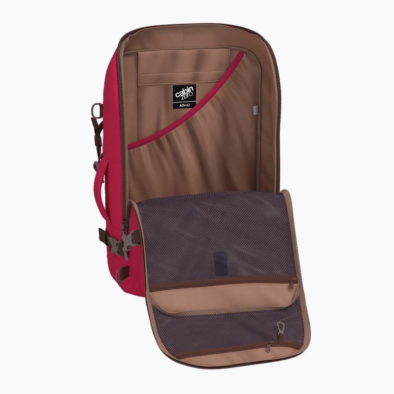 CabinZero Adventure 42 l miami magenta túra hátizsák 8