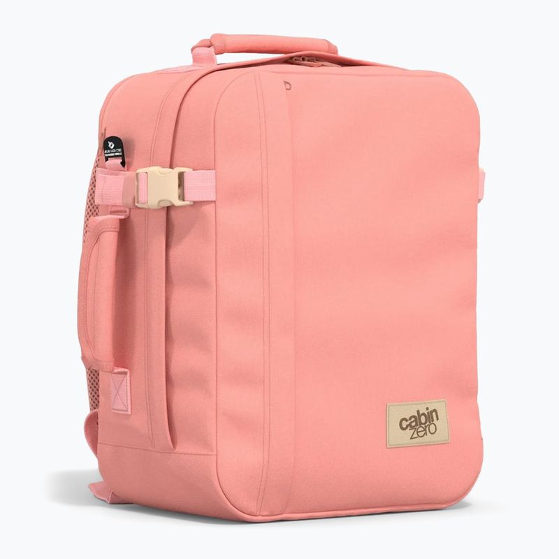 Utazó hátizsák CabinZero Classic Tech 28 l rózsaszínben 2