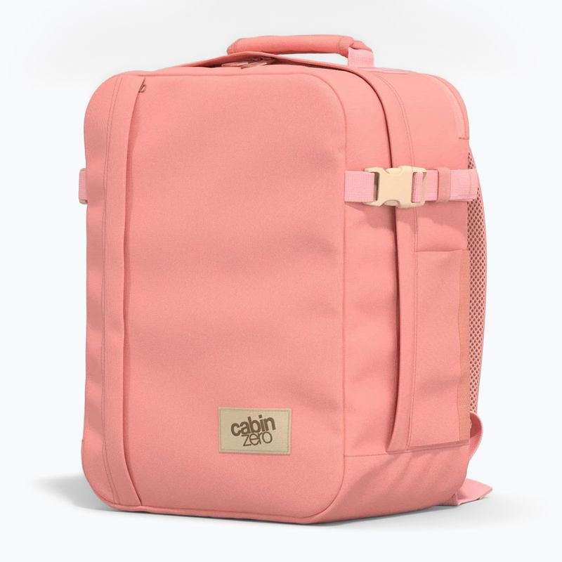 Utazó hátizsák CabinZero Classic Tech 28 l rózsaszínben 4