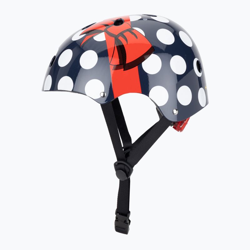 gyermek kerékpáros sisak Hornit PolkaDot navy/white/red 3