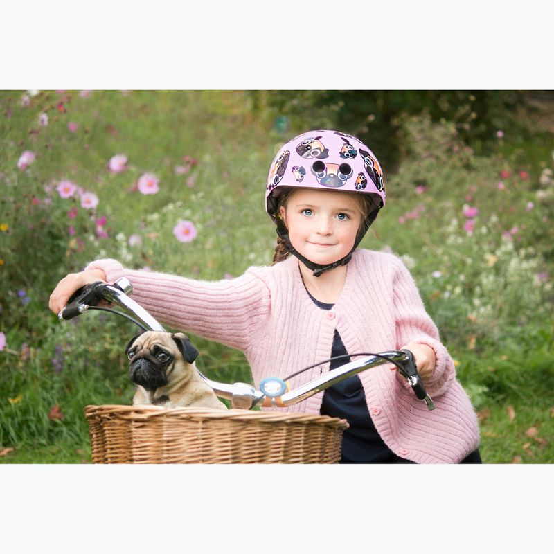 gyermek kerékpáros sisak Hornit Pug pink/brown 9