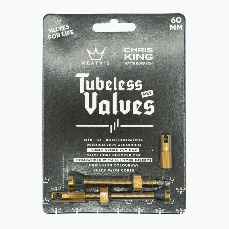Peaty's X Chris King MK2 Tubeless szelepek 60 mm-es bourbon presta szelepszett 2