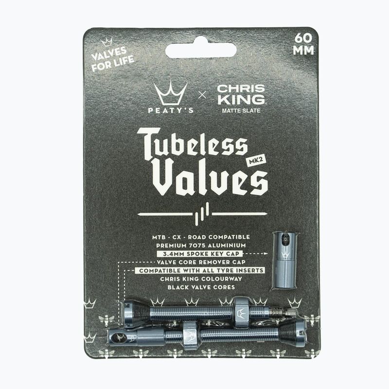Peaty's X Chris King Mk2 Tubeless szelepek PTV2-60-SLT-12 83792 2