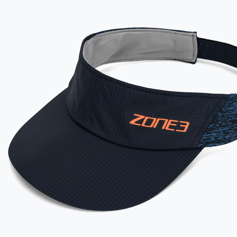 ZONE3 Lightweight Race Visor tengerészkék/kék márga/reflektív ezüst futószemüveg 3