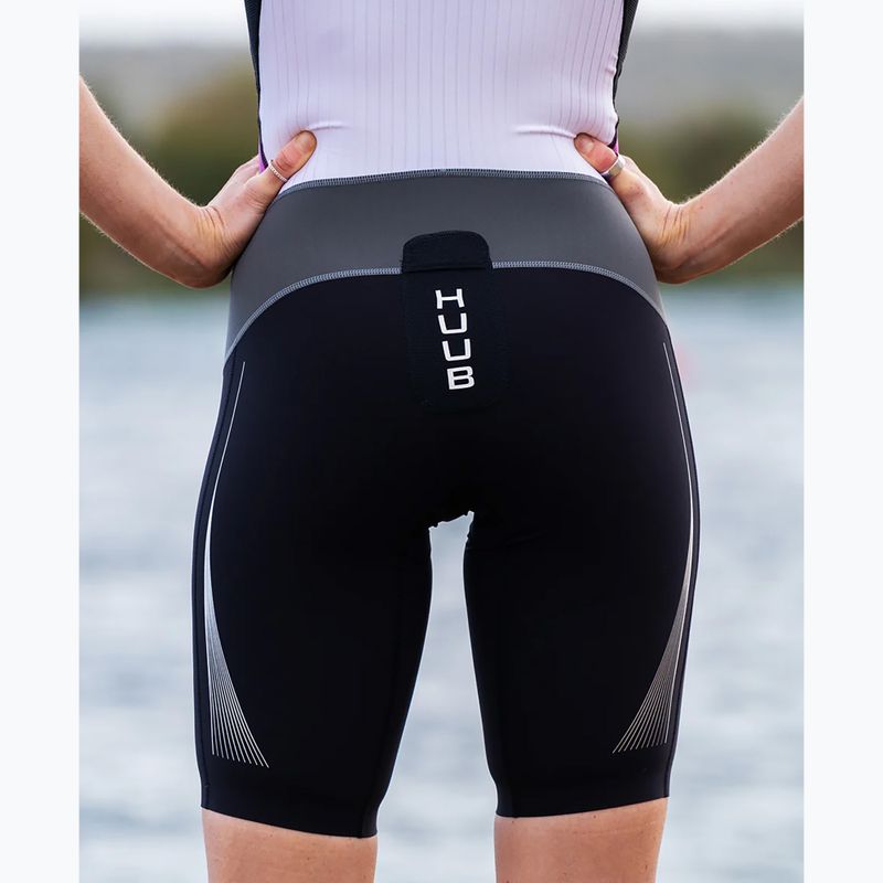 Női triatlon öltöny HUUB Anemoi Aero Tri Suit fekete-fehér ANELCSW 11
