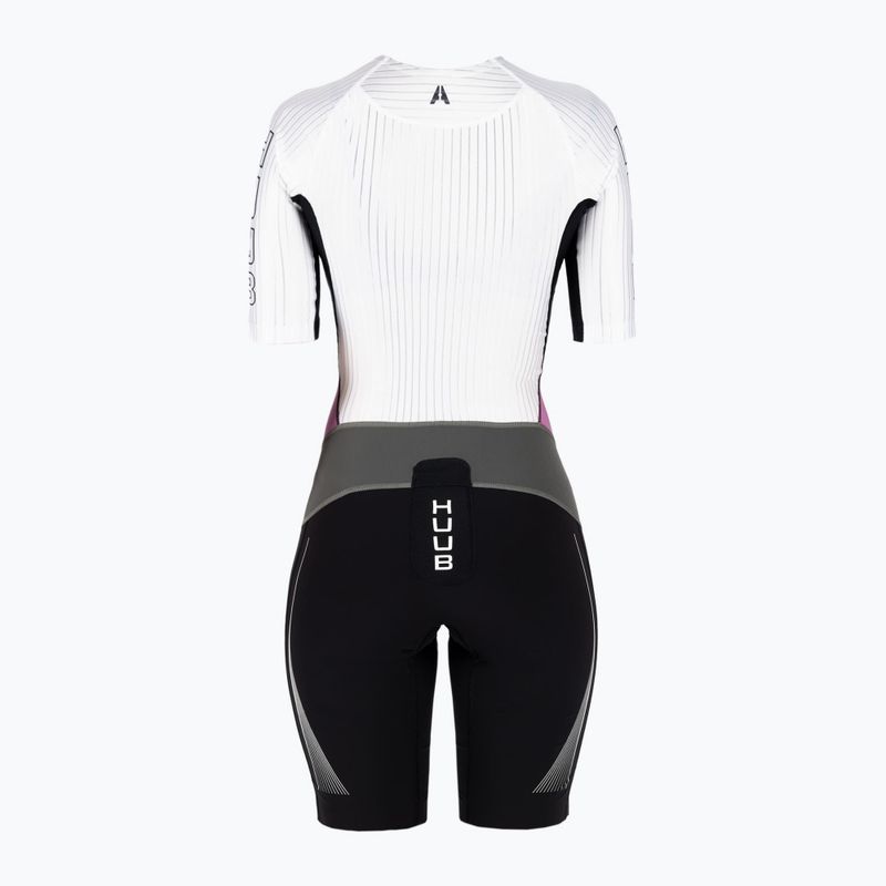Női triatlon öltöny HUUB Anemoi Aero Tri Suit fekete-fehér ANELCSW 2