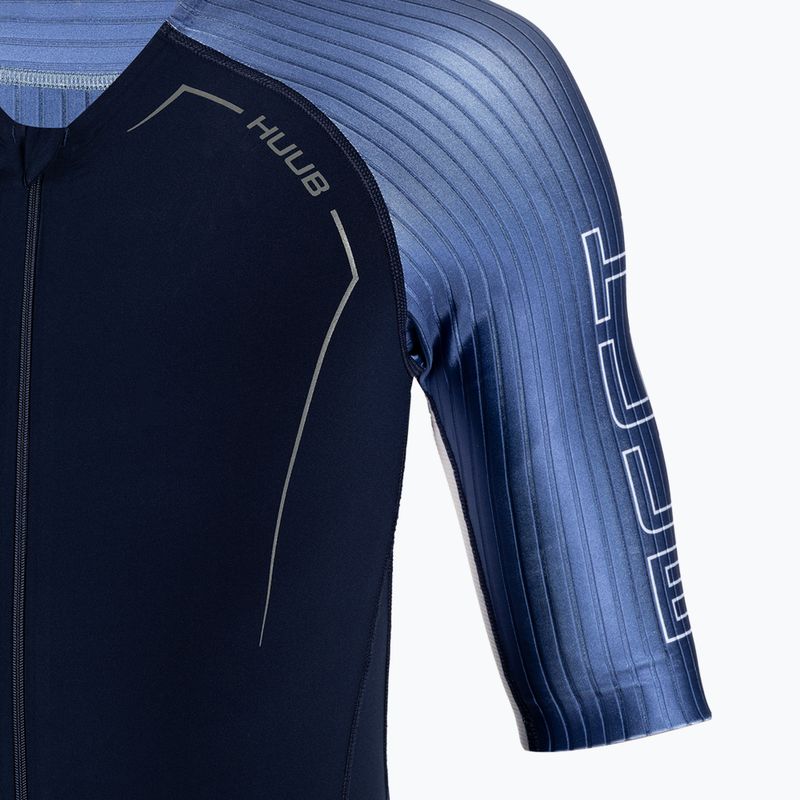 HUUB férfi triatlonruha Anemoi Aero + Flatlock fekete-kék ANEPF 3