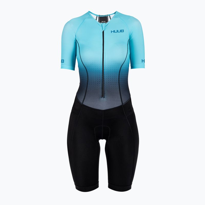 Női triatlon öltöny HUUB Commit hosszú távú öltöny fekete-kék COMWLCS