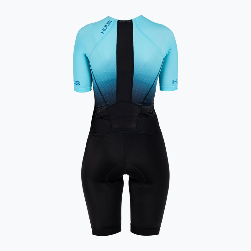 Női triatlon öltöny HUUB Commit hosszú távú öltöny fekete-kék COMWLCS 2