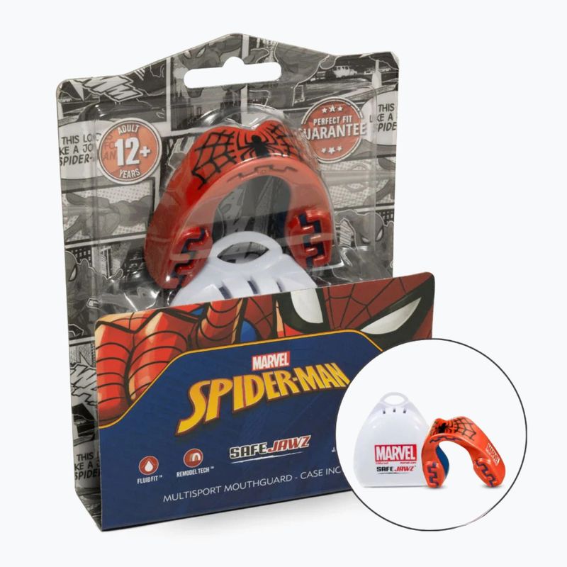 Gyerek állkapocsvédő SAFEJAWZ Marvel Spider Man fehér 2