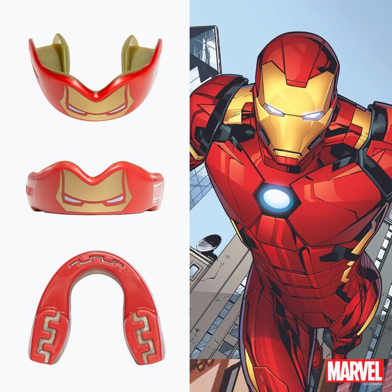 Gyerek állkapocsvédő SAFEJAWZ Marvel Iron Man fehér 2