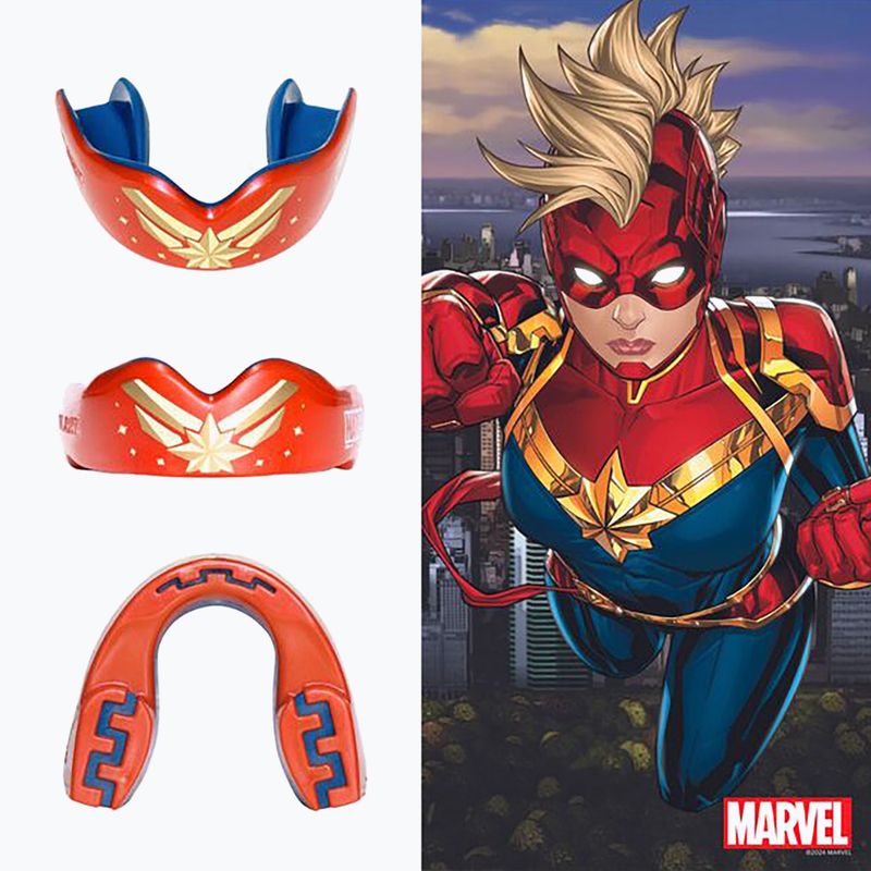 Állkapocsvédő SAFEJAWZ Marvel Captain Marvel piros 3