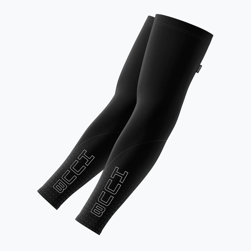 Férfi kerékpáros kesztyű HUUB Peaks Arm Warmers black/stars