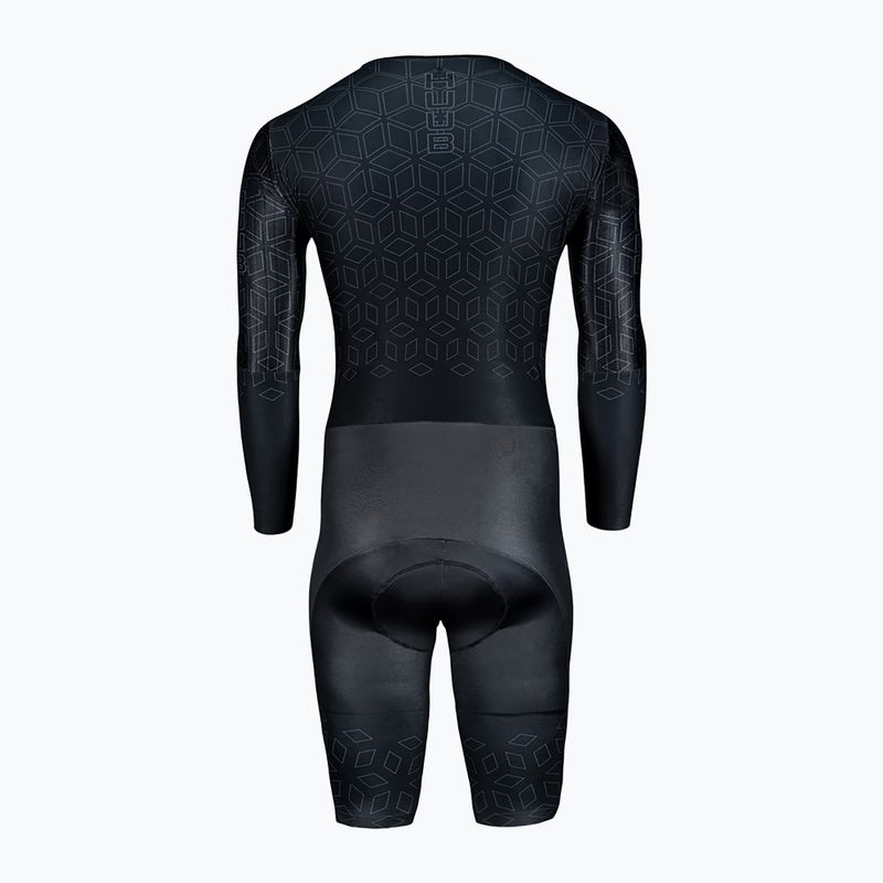 Férfi kerékpáros overall HUUB TT Suit black/charcoal 2