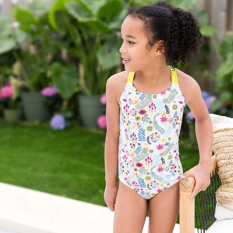 Gyerek egyrészes fürdőruha Splash About Jungle Paradise lime 4