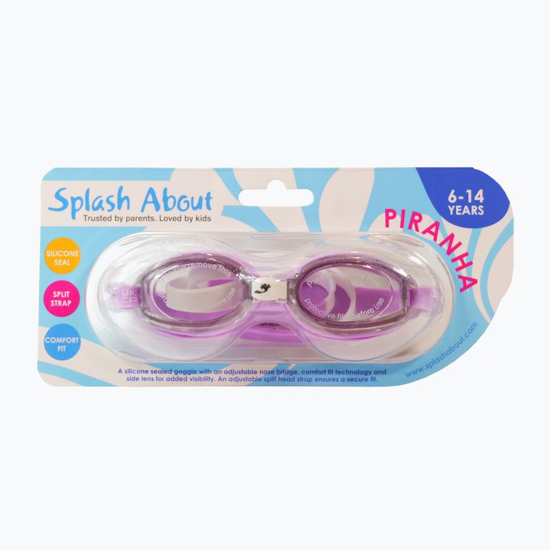 Gyerek úszószemüveg Splash About Piranha lavander 6