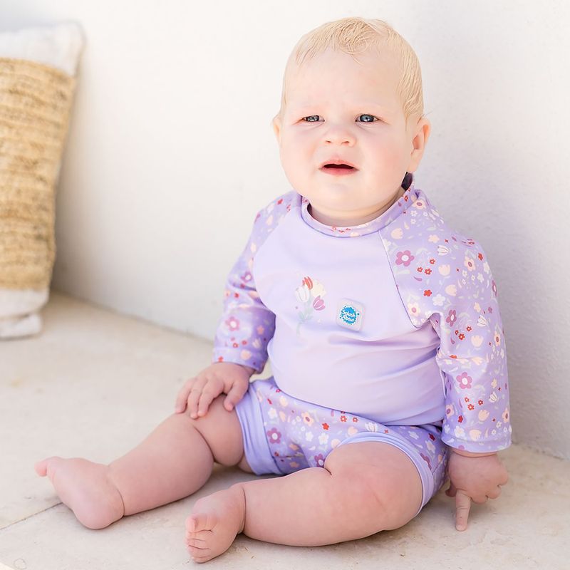 Gyerek overall UPF 50+Splash About Happy Nappy lilac sprnig 2