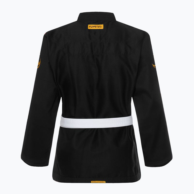 GI brazil jiu-jitsu FUMETSU Ghost V-Lite BJJ fekete/ sárga 3