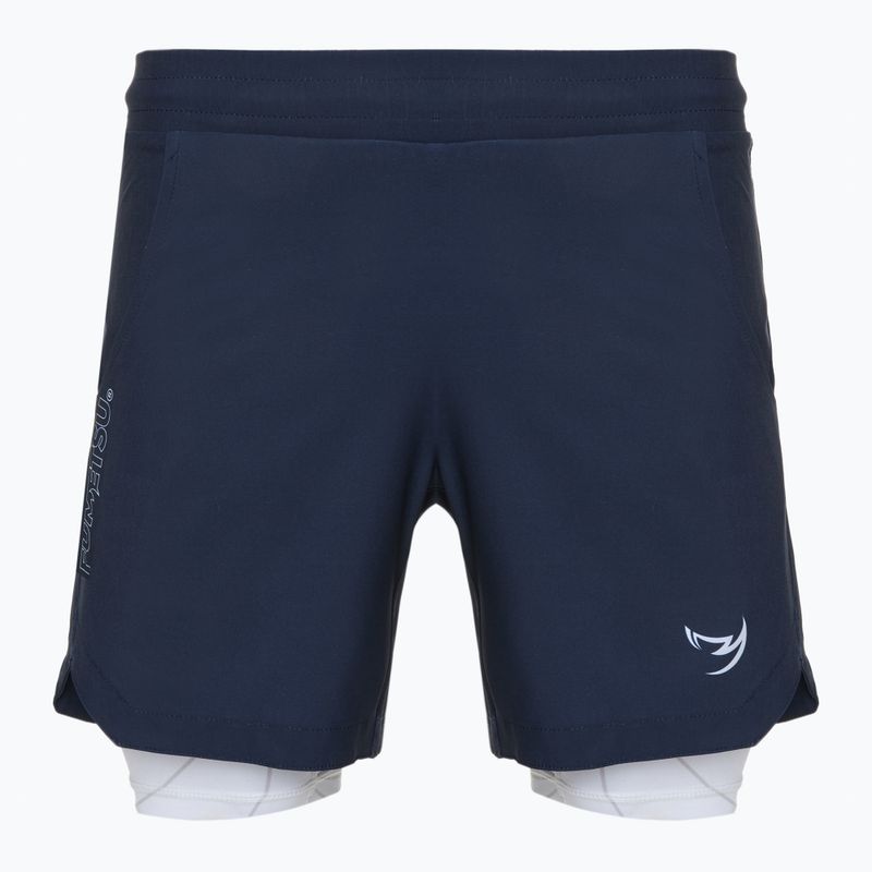 Férfi FUMETSU Icon Dual Layer edzőnadrág navy/ fehér