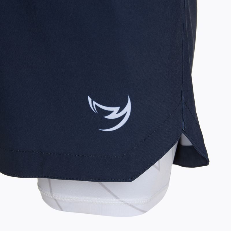 Férfi FUMETSU Icon Dual Layer edzőnadrág navy/ fehér 3