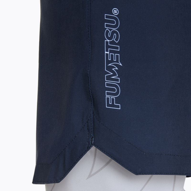 Férfi FUMETSU Icon Dual Layer edzőnadrág navy/ fehér 5