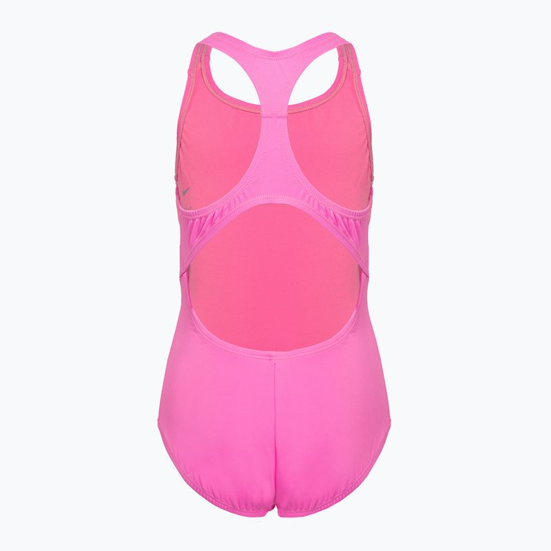 Nike Essential Racerback egyrészes gyermek fürdőruha rózsaszín NESSB711-670 2