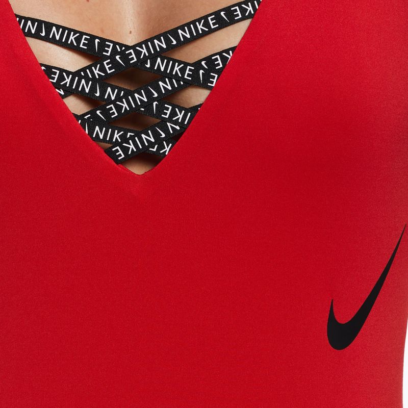 Nike Sneakerkini U-Back női egyrészes fürdőruha piros NESSC254-614 7