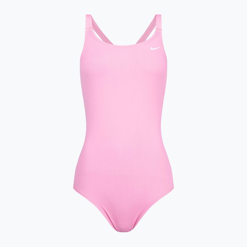 Nike Hydrastrong Solid Fastback női egyrészes fürdőruha rózsaszín NESSA001-660