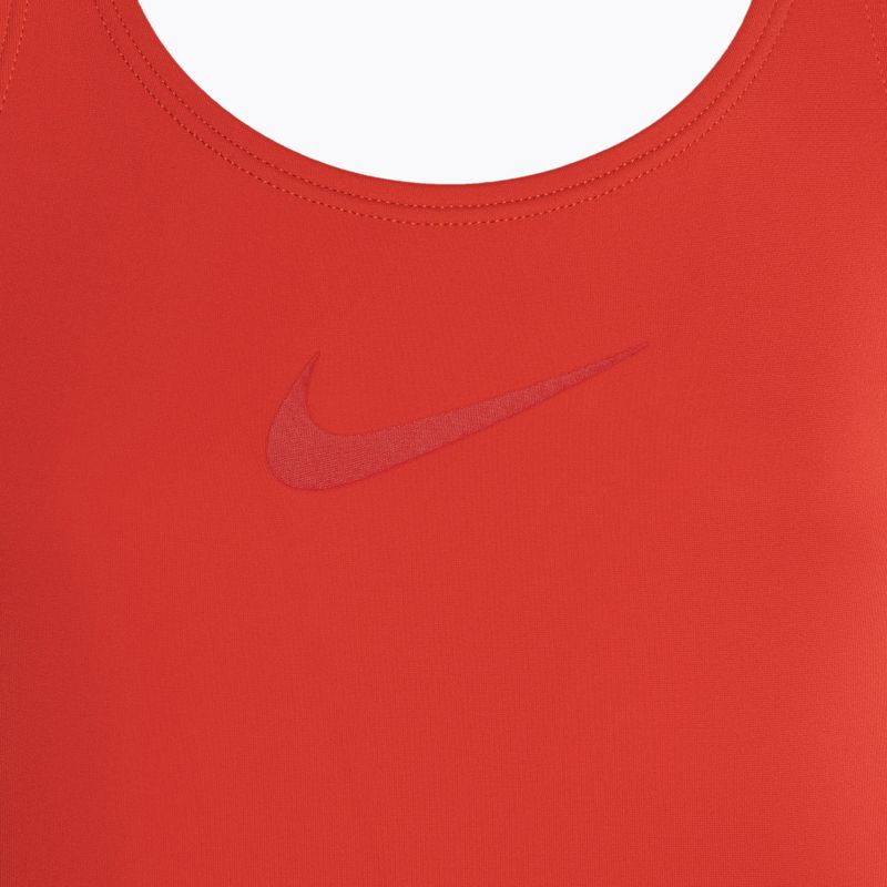 Gyermek egyrészes fürdőruha Nike Essential Racerback light crimson 3