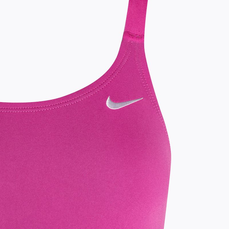 Női egyrészes fürdőruha Nike Hydrastrong Solid Fastback fire pink 3