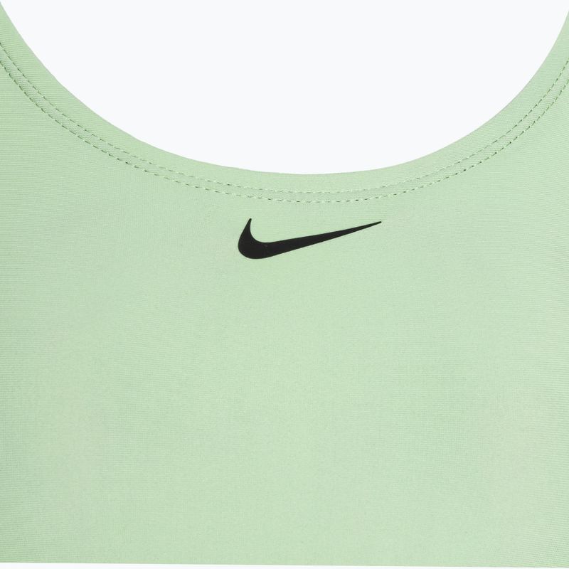 Női egyrészes fürdőruha Nike Logo Tape Fastback vapor green 3